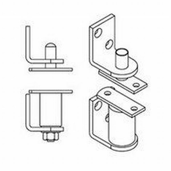 Bommer Surface Mount Double Acting Steel Gravity Pivot with Hold Open